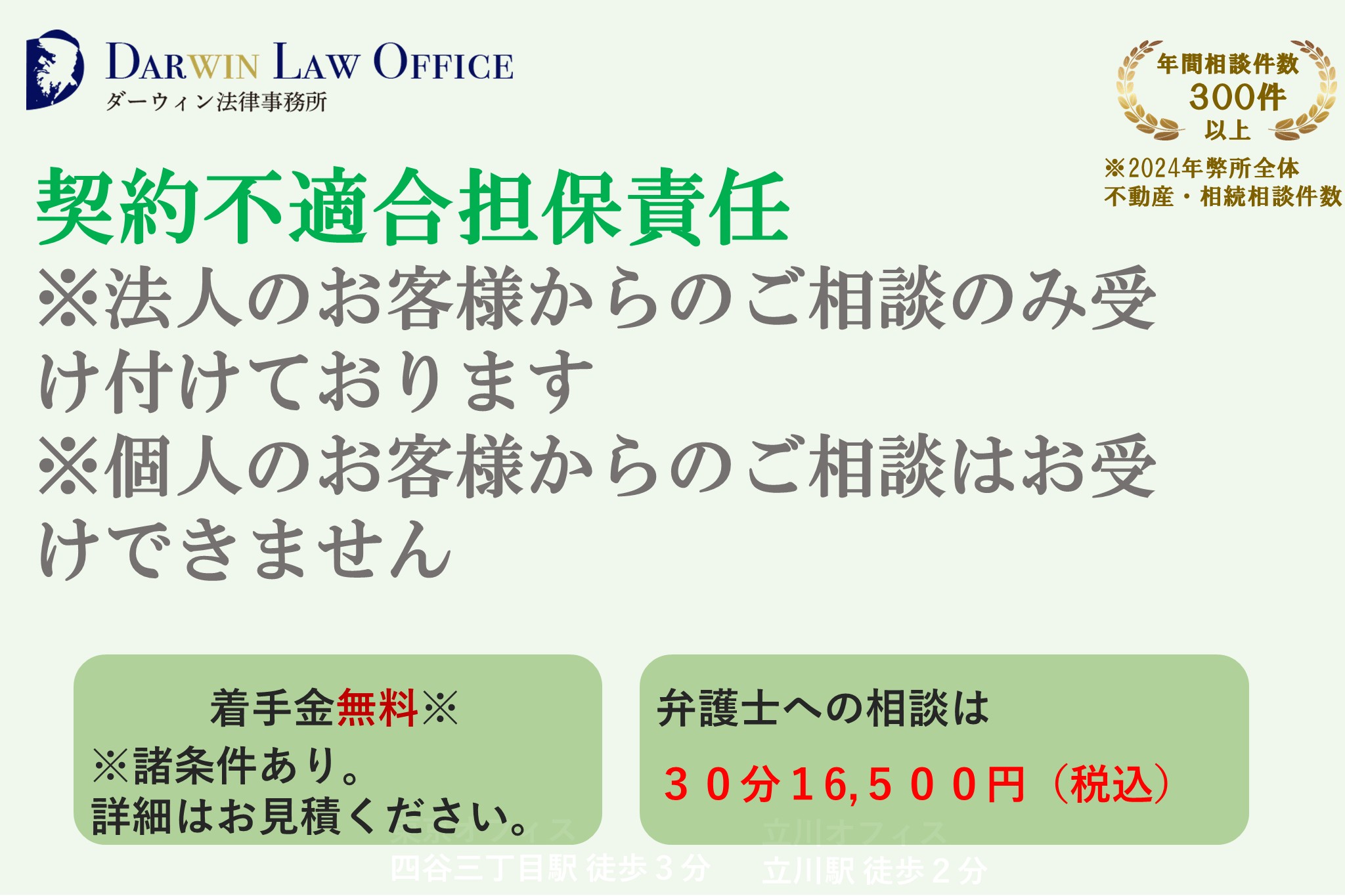 契約不適合担保責任について
